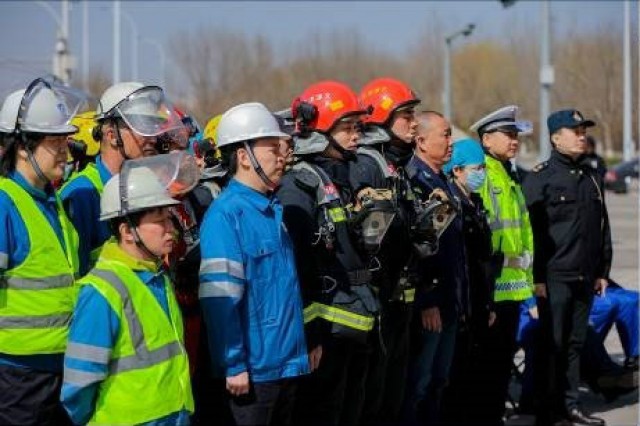 东方泰瑞公司承办天津港保税区2024年度道路交通事故应急救援演练